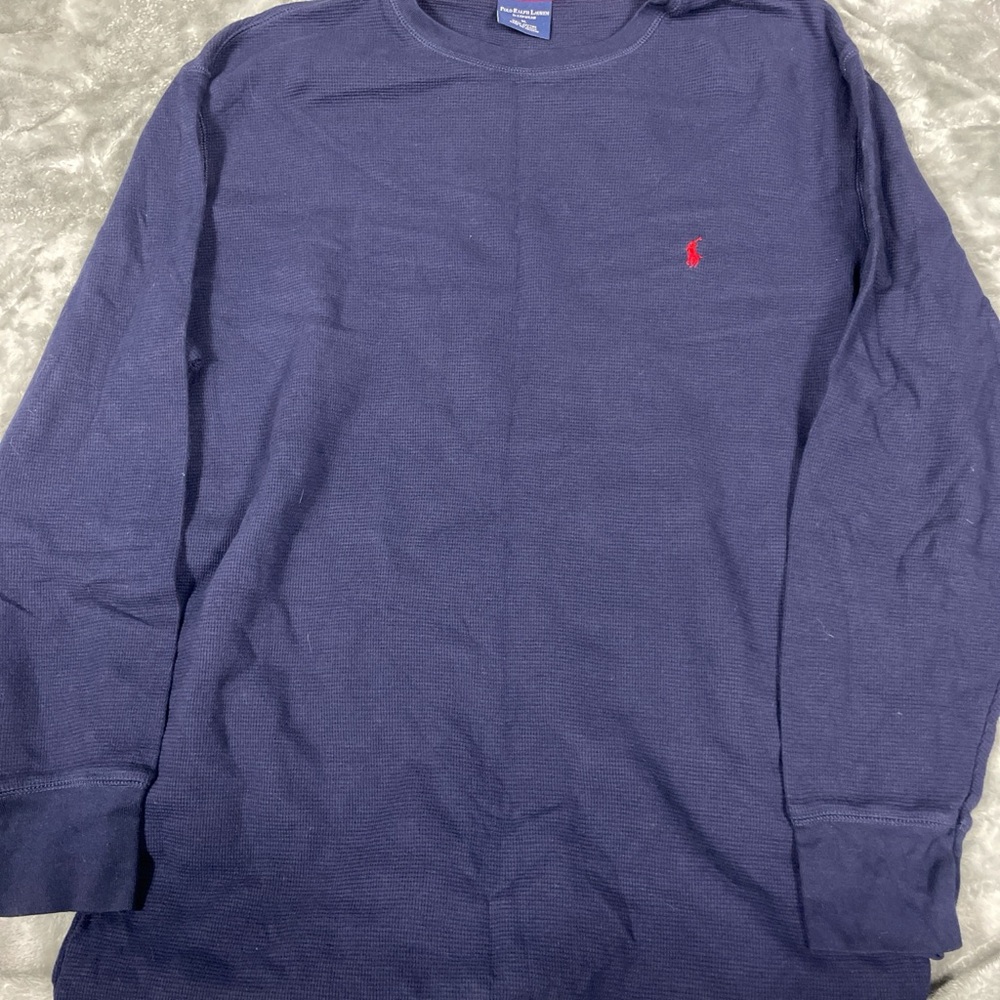 Polo by Ralph Lauren Men's Deep Blue Long Sleeve Tee